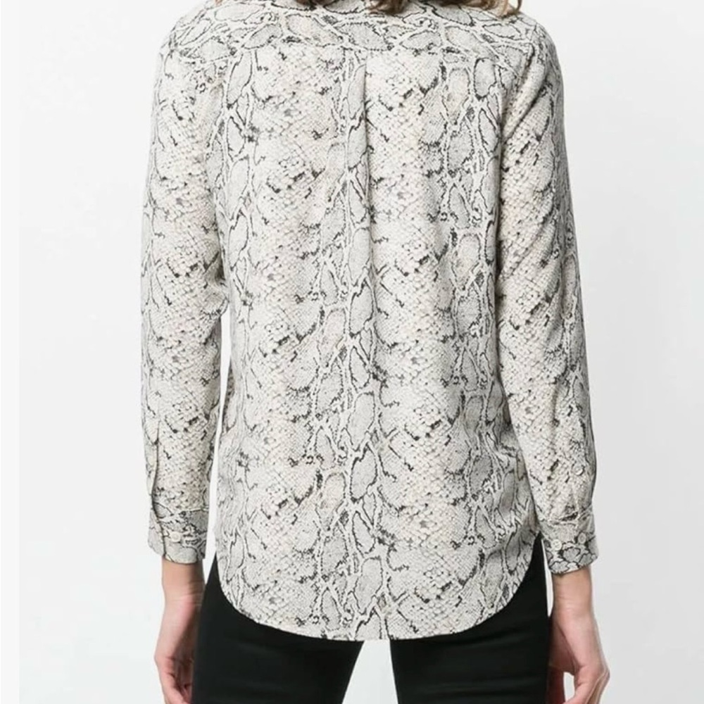 Equipment Femme Women's Classic Sandwashed Crepe De Chine Silk Slim Size S - Picture 11 of 12